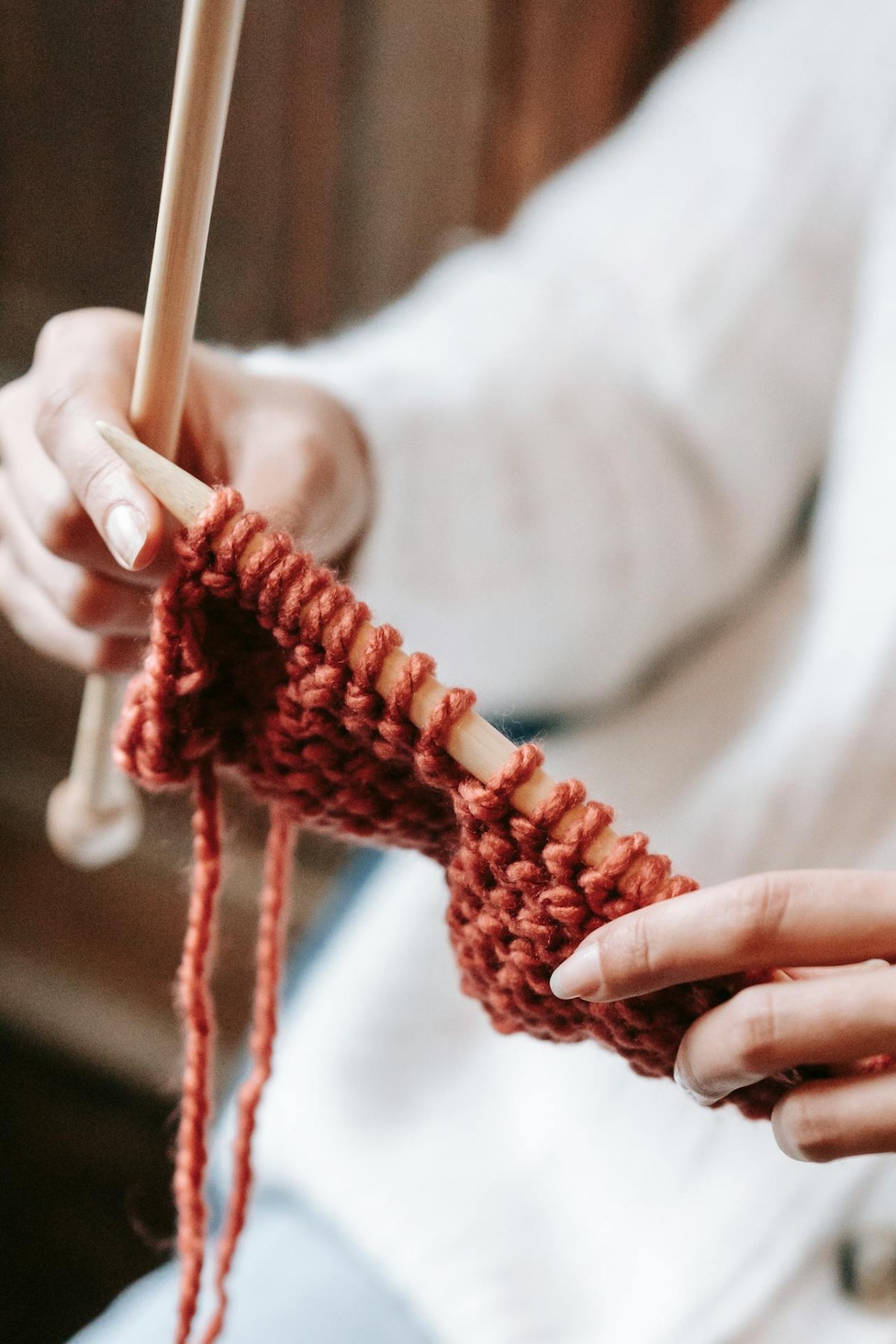 Tejido doble (double knitting) — patrones de colores reversibles